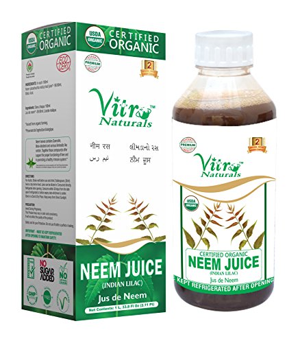 Vitro 100% Pure Certified Organic Neem Juice | No Added Sugar | Healthy Hair  & Skin - BEEVIA